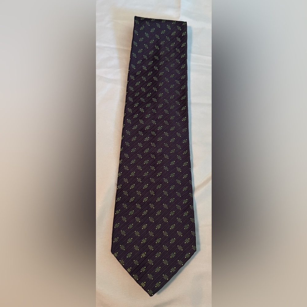 Dormeuil Paris-London Men’s Tie Navy / Green